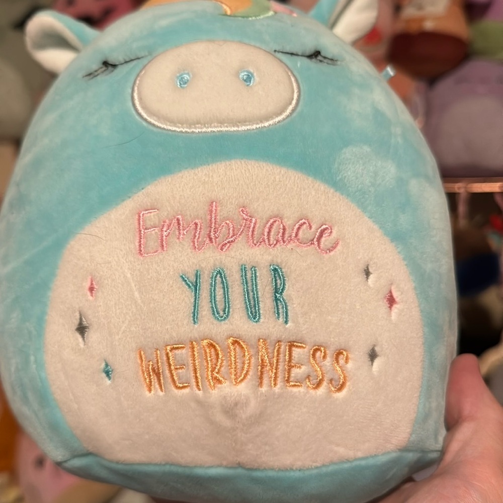 Hudson the unicorn embrace your weirdness squishmallow NWT